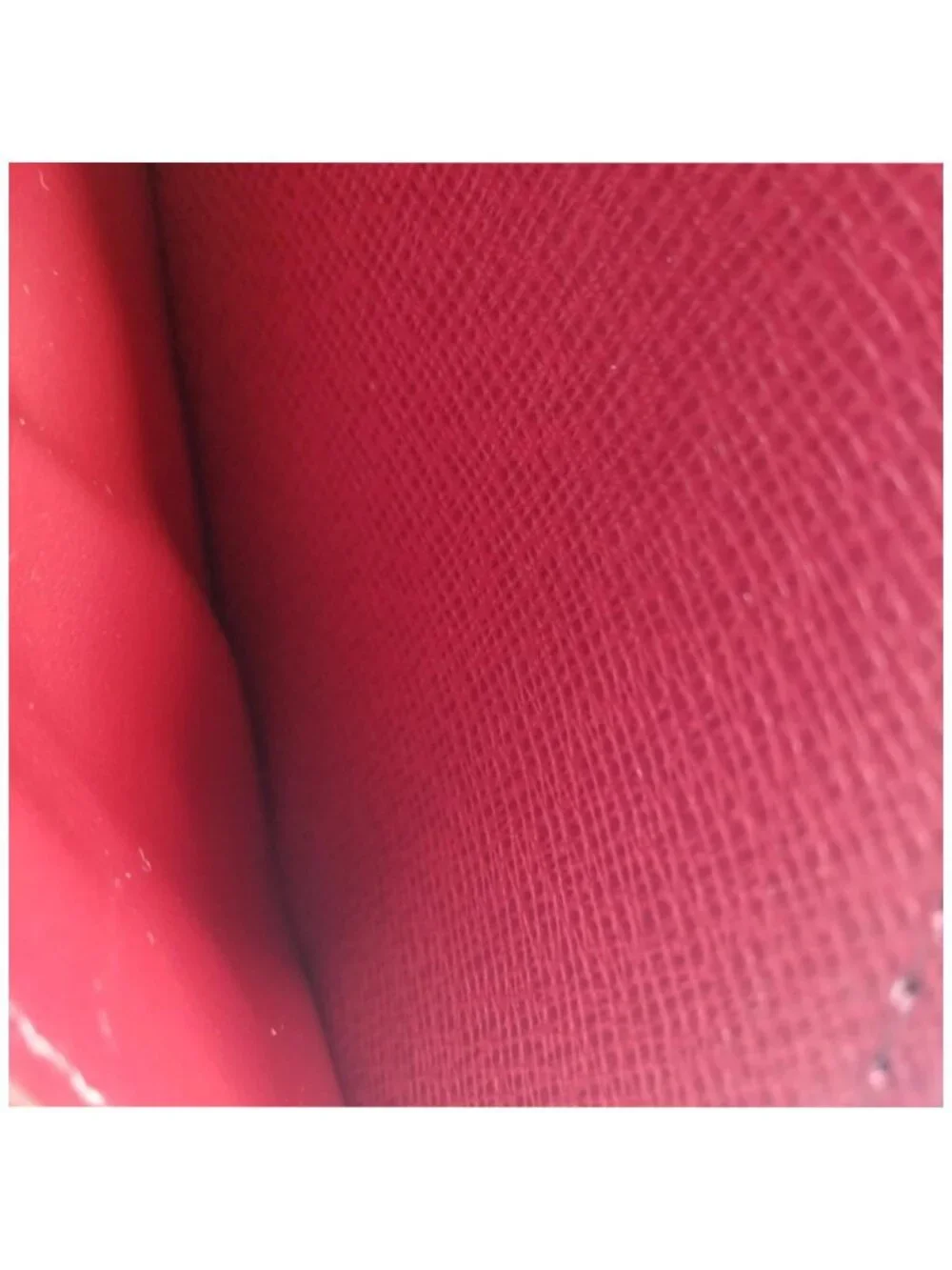 Authentic Louis Vuitton Damier Ebene Zippy Wallet Red Interior